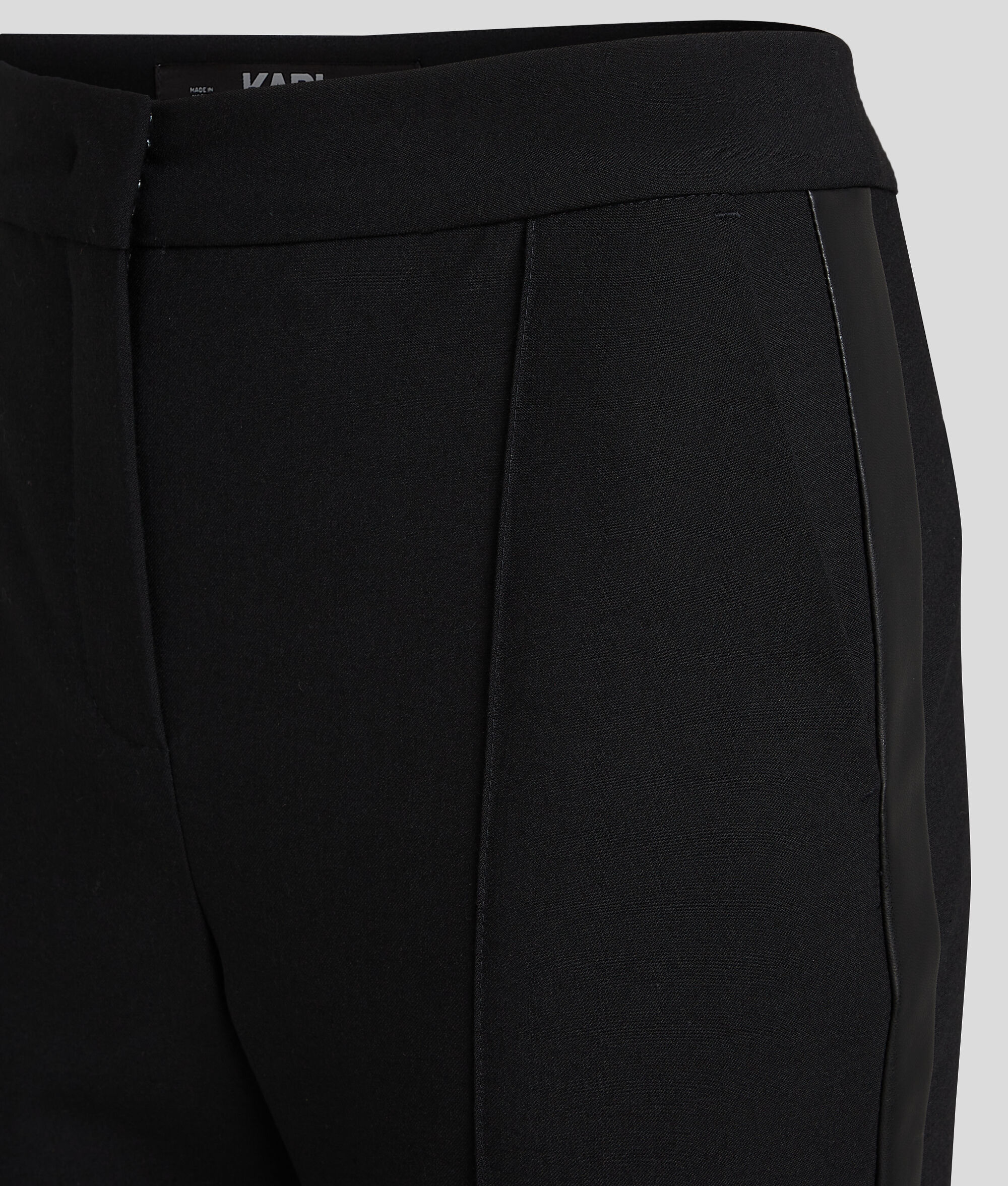 (image for) Sustainable FAUX-LEATHER PANELED TROUSERS